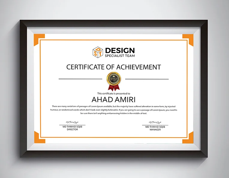 Certificate Mockup