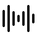 animated gif of music icon dark