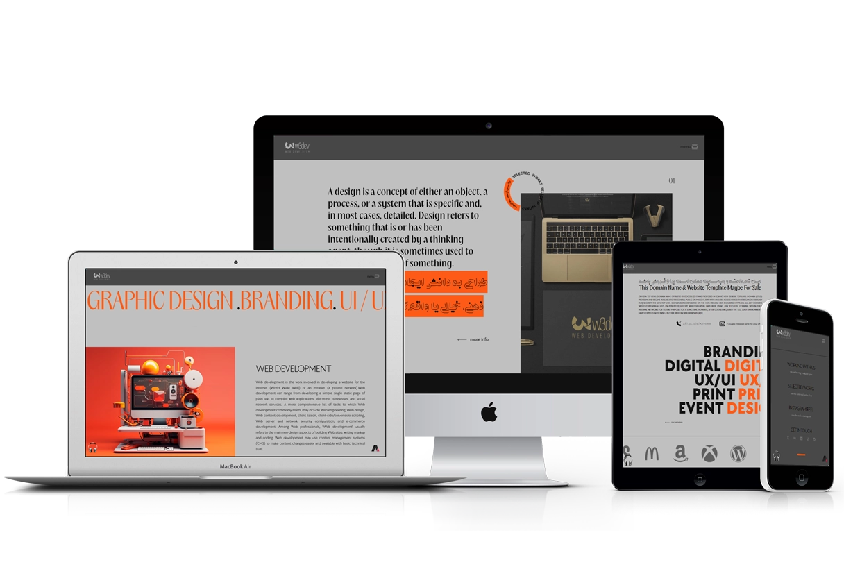 W3 Dev Website Mockup